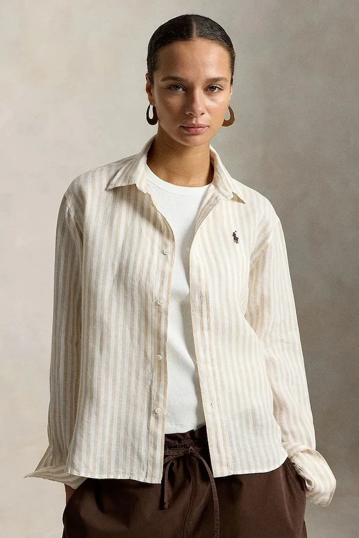 Polo Ralph Lauren Kadın Keten Gömlek LINEN-LSL-BFS