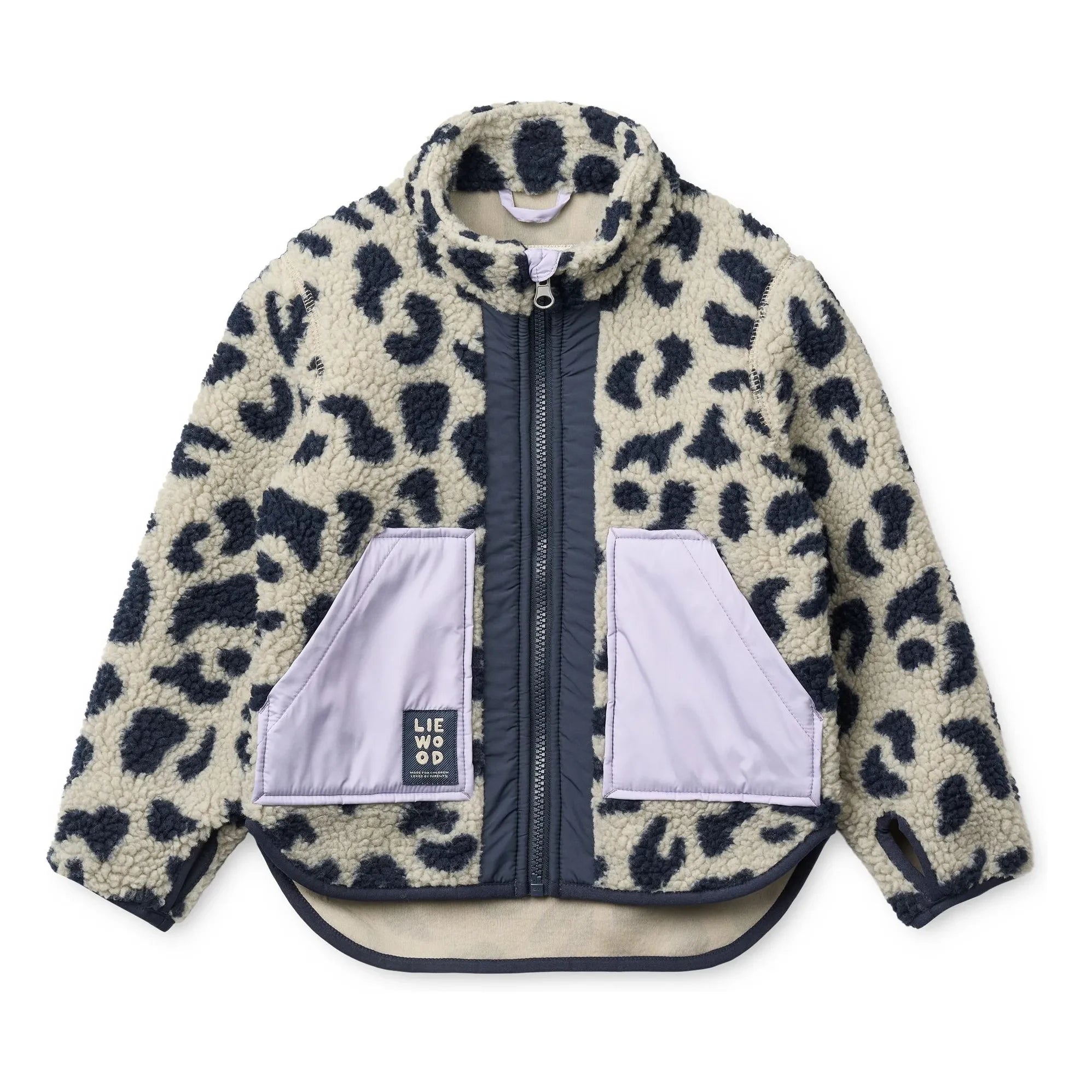 Liewood - Geri Dönüştürülmüş Elyaf Noam Leopar Sherpa Ceket | Bej