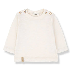 1+ in the family - Andros Chiné T-Shirt | Ecru