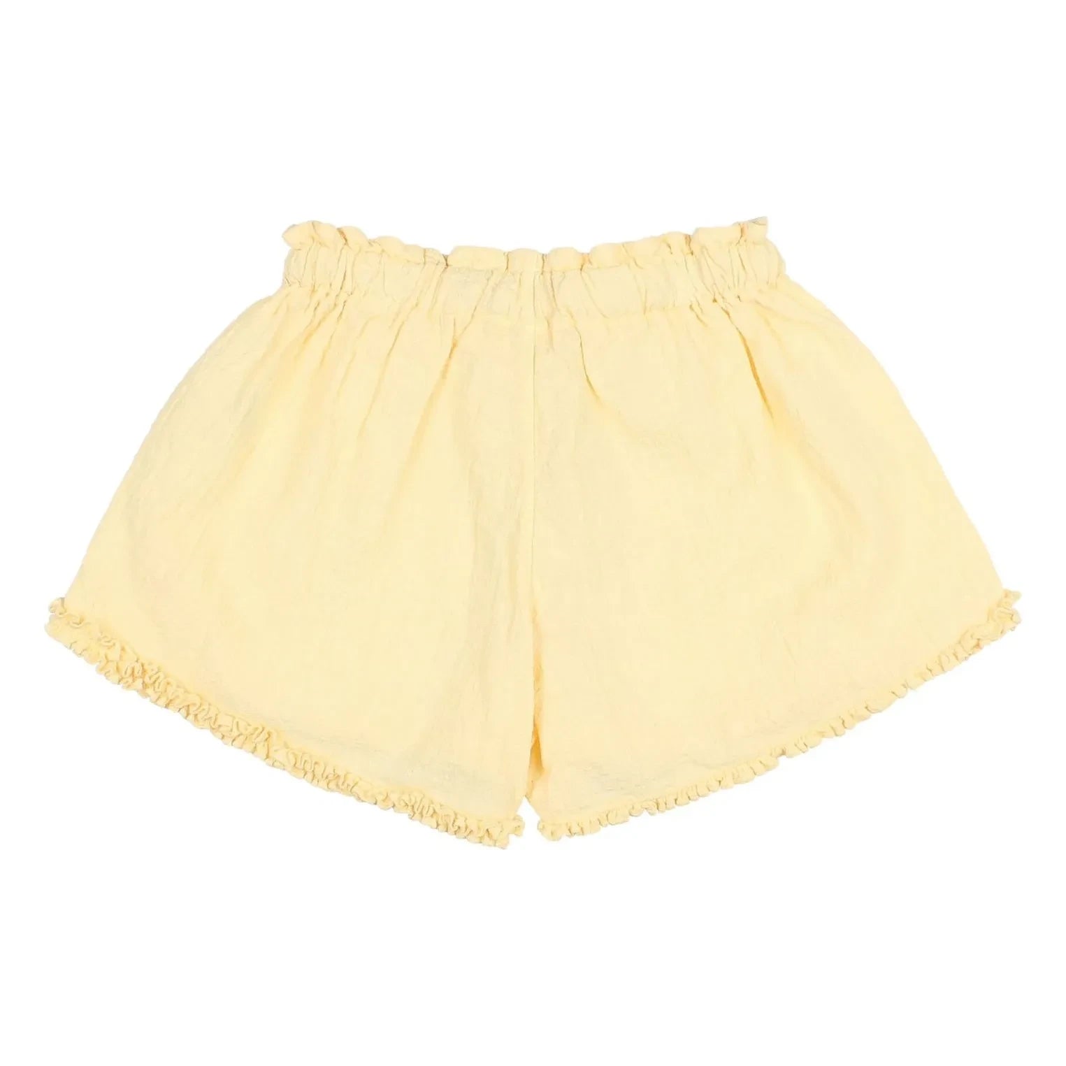 Búho - Rüschenshorts aus Bio-Baumwolle | Gelb