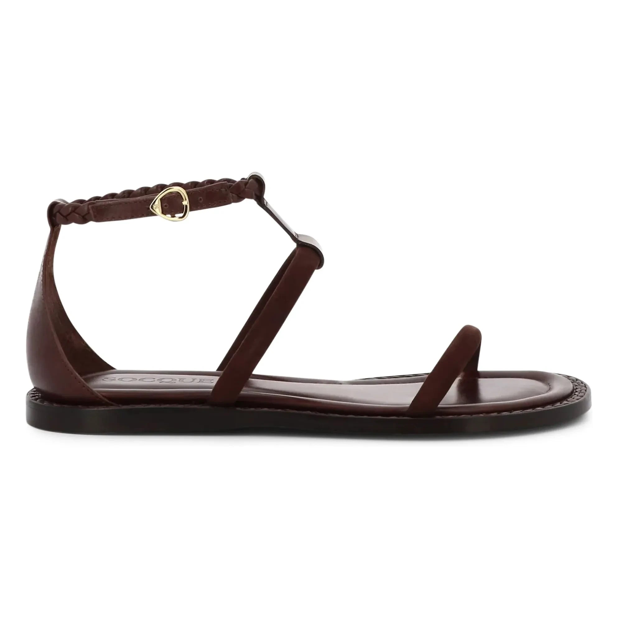 Socque Paris - Palma Ledersandalen | Chocolate