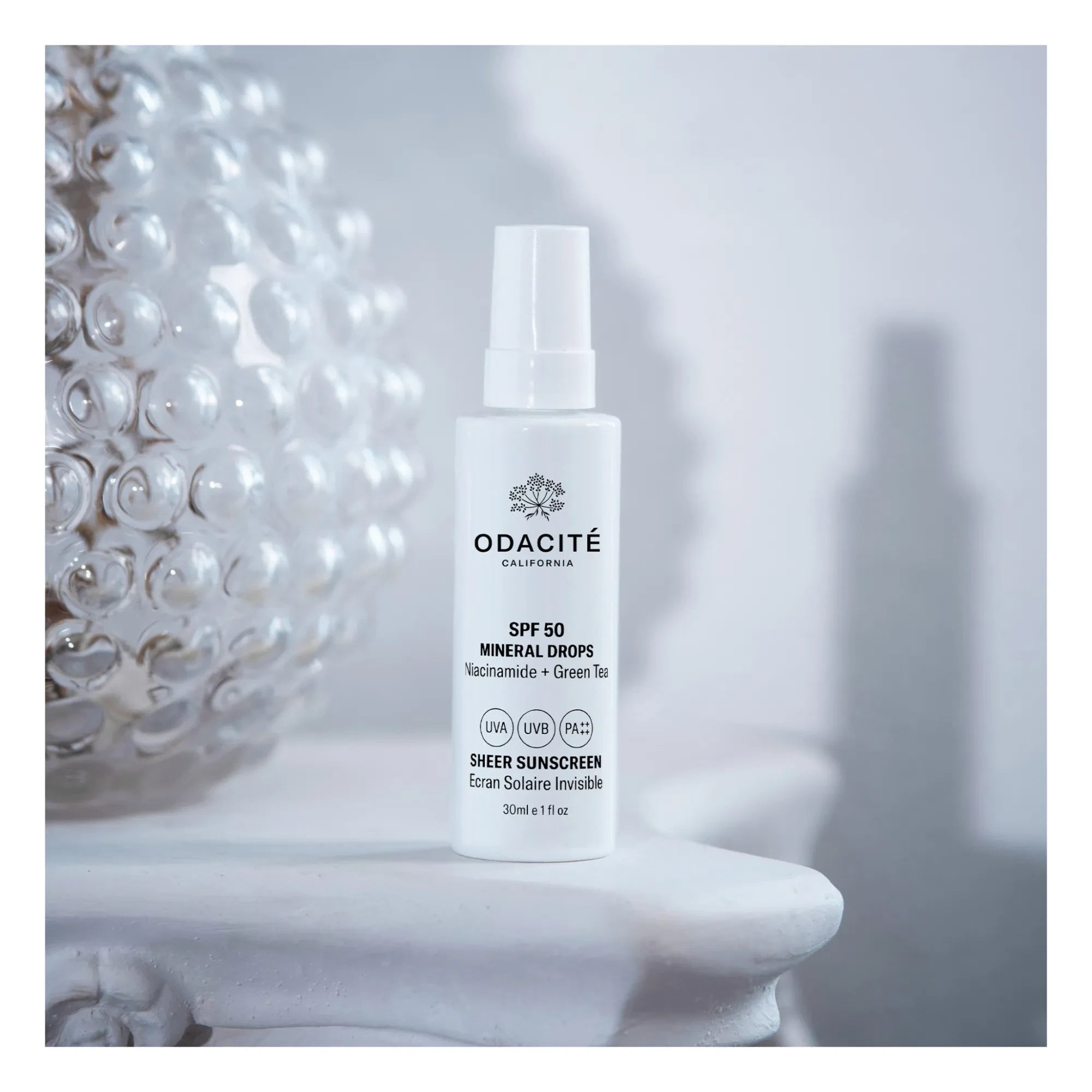 Odacité - Mineraltropfen Transparente Sonnencreme LSF50 - 30 ml