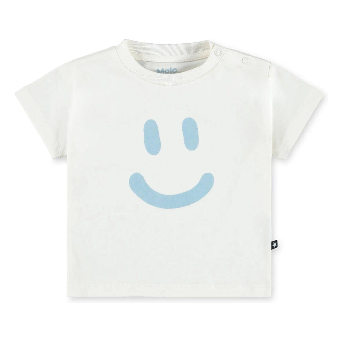 Molo - Enzo Smile Bio-Baumwolle T-Shirt | Weiß