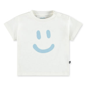Molo - Enzo Smile Bio-Baumwolle T-Shirt | Weiß