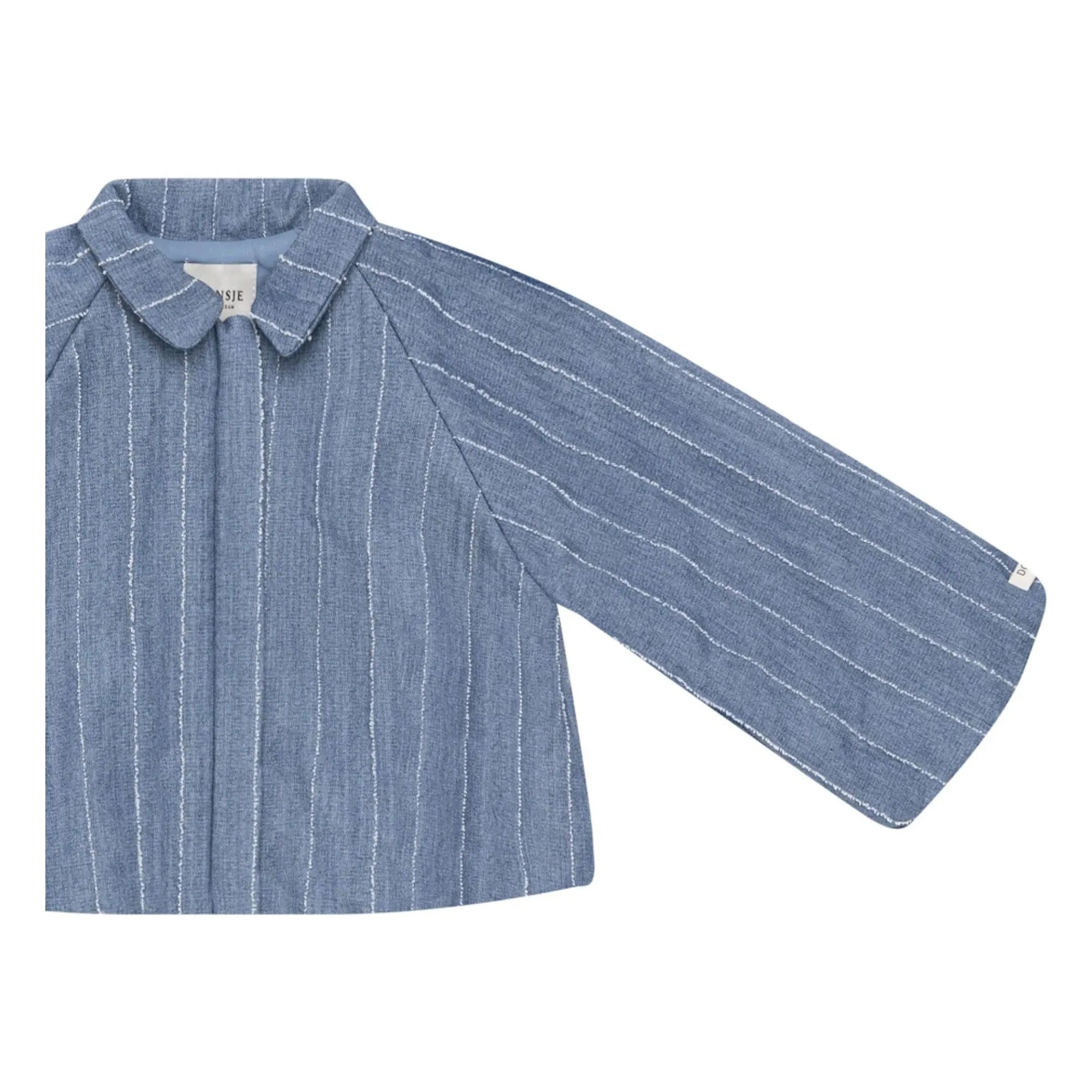 Donsje - Cyran gestreifte Jacke | Denimblau