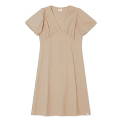 Matona - Midilanges Kleid aus Bio-Baumwolle | Sand
