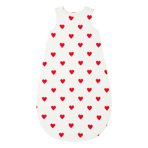 Petit Bateau - Herz-Schlafsack | Rot