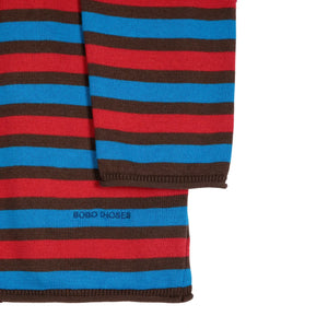 Bobo Choses – Gestreifte Strickjacke aus Bio-Baumwolle | Rot