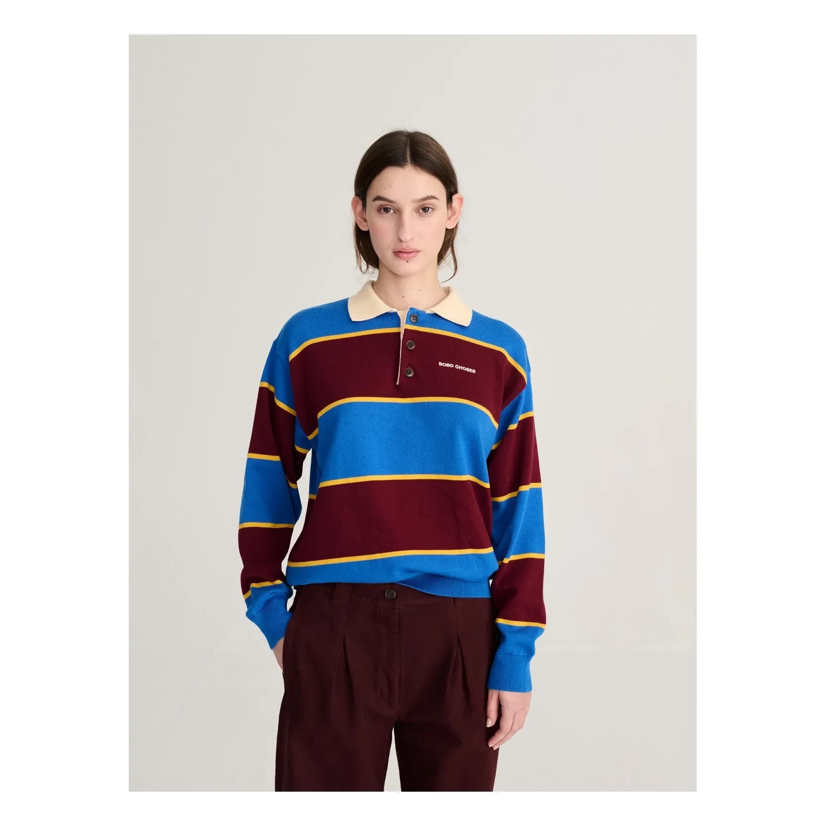 Bobo Choses – Süßes Bio-Polo-Sweatshirt | Mavi
