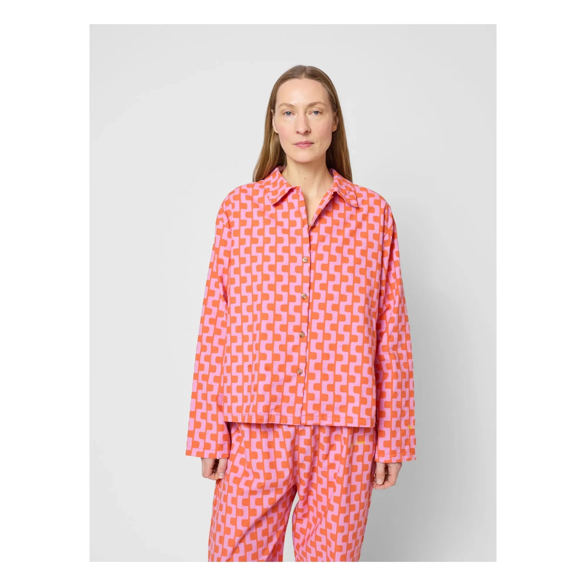 Bobo Choses - Organik Pamuklu Desenli Pijama - Kadın Koleksiyonu | Mor