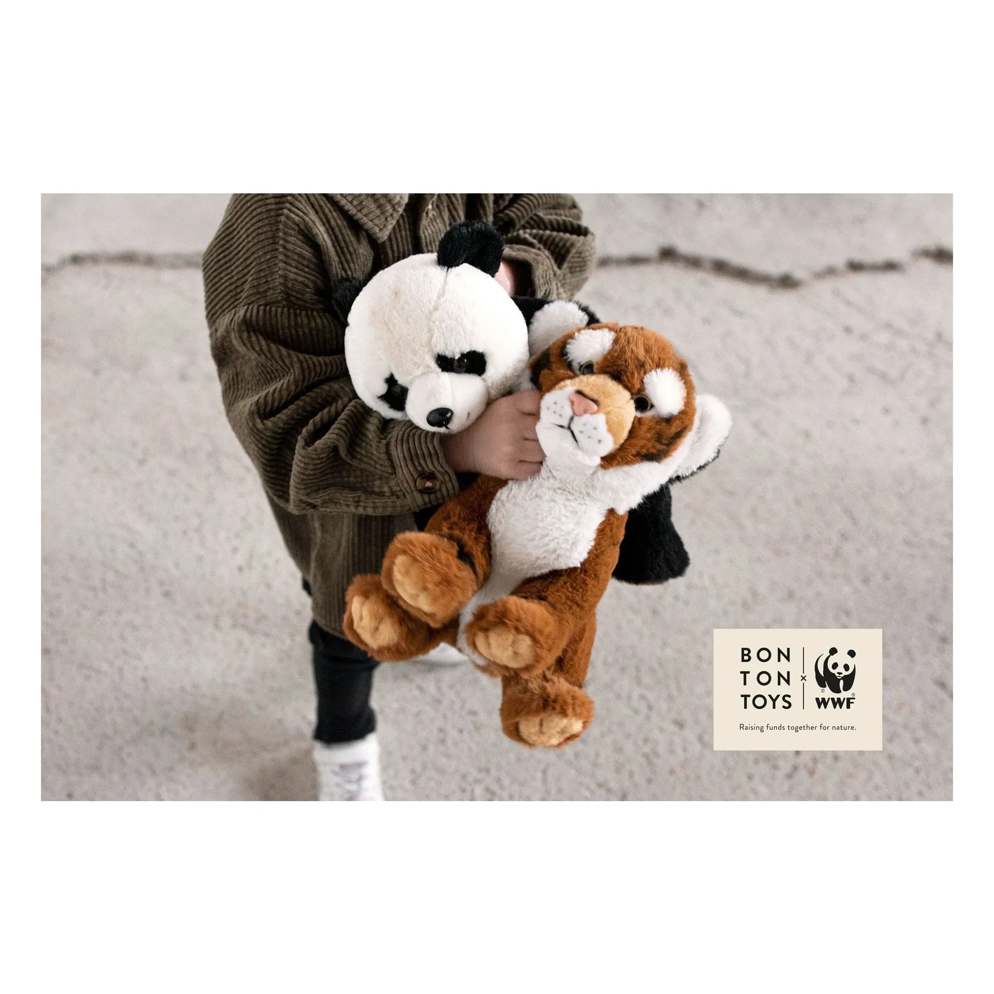 Bon Ton Toys - WWF - Panda Plüschtier | Schwarz/Weiß