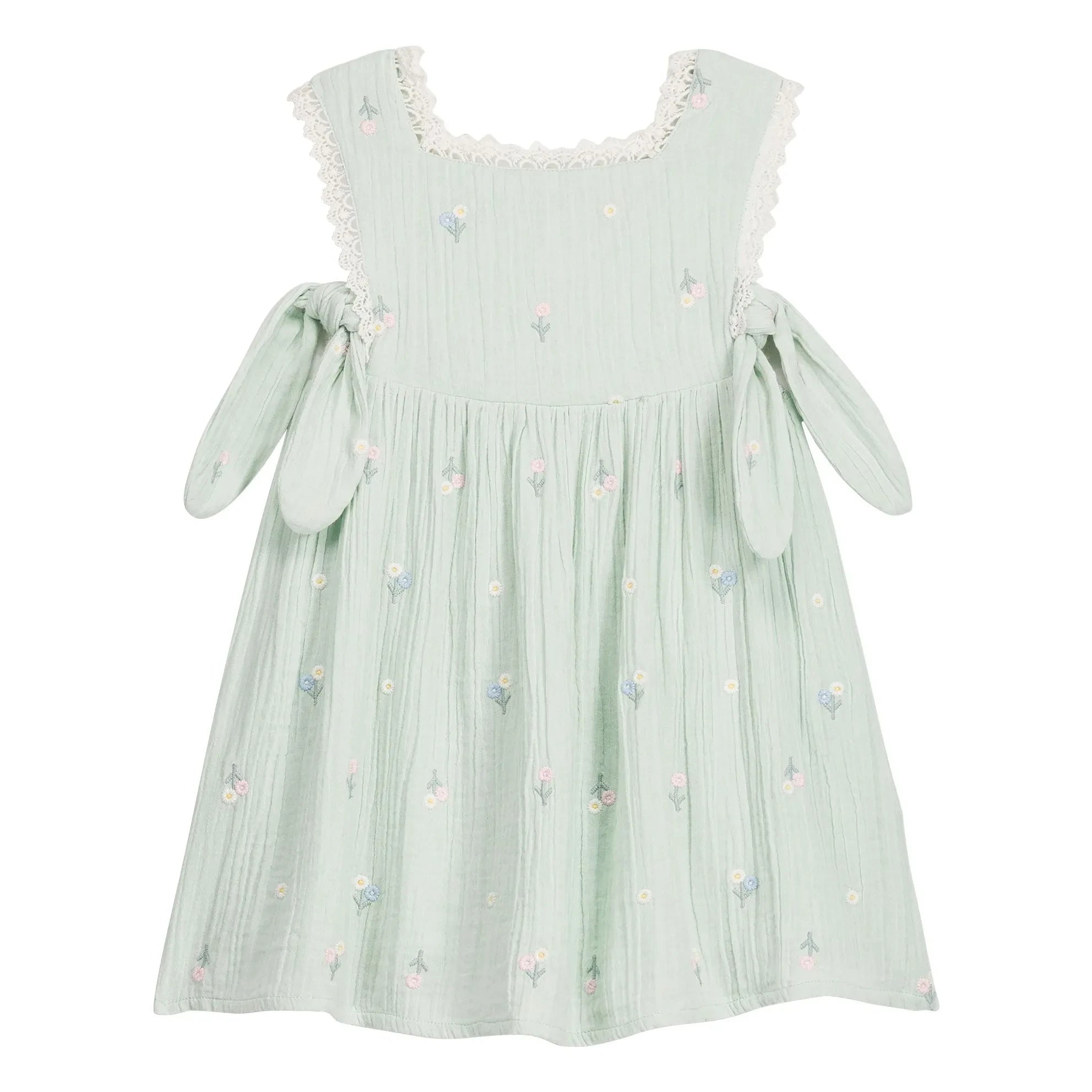 Louise Misha - Aloisa Fleurie Latzkleid | Mandelgrün