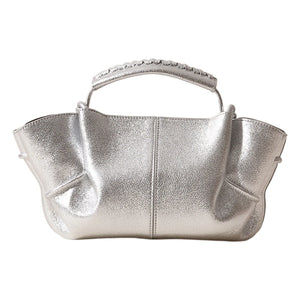 Hereu - Arta Mini Metallic Tasche | Silber