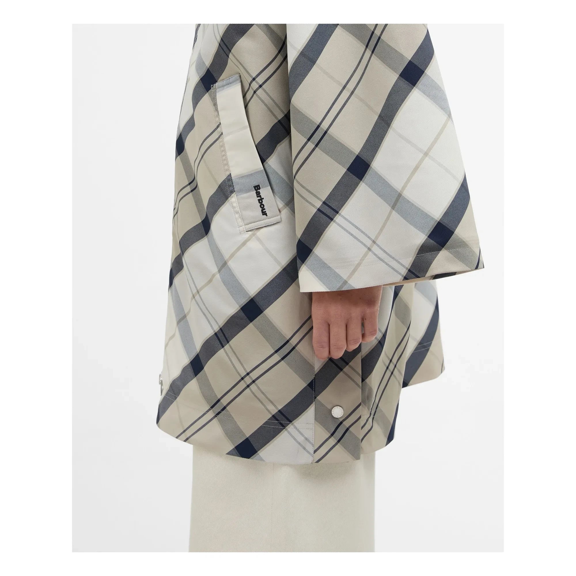 Barbour – Kinsale Tartan Wasserdichte Jacke | Grau