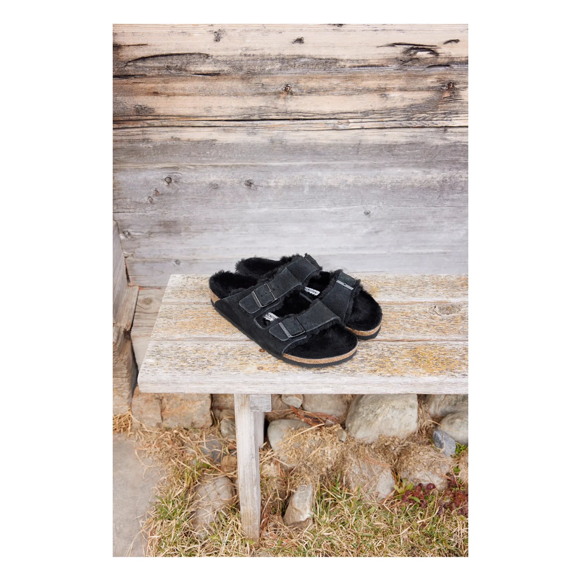 BIRKENSTOCK - Arizona Shearling Sandale - Erwachsenenkollektion | Schwarz