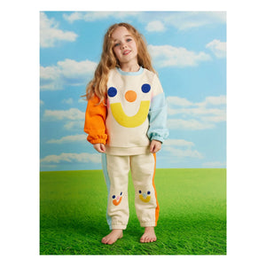 Halcyon Nights - Colorblock Smile Jogger | Creme