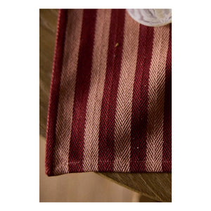 Gabrielle Paris - Garance gestreifter Tischset | Rot