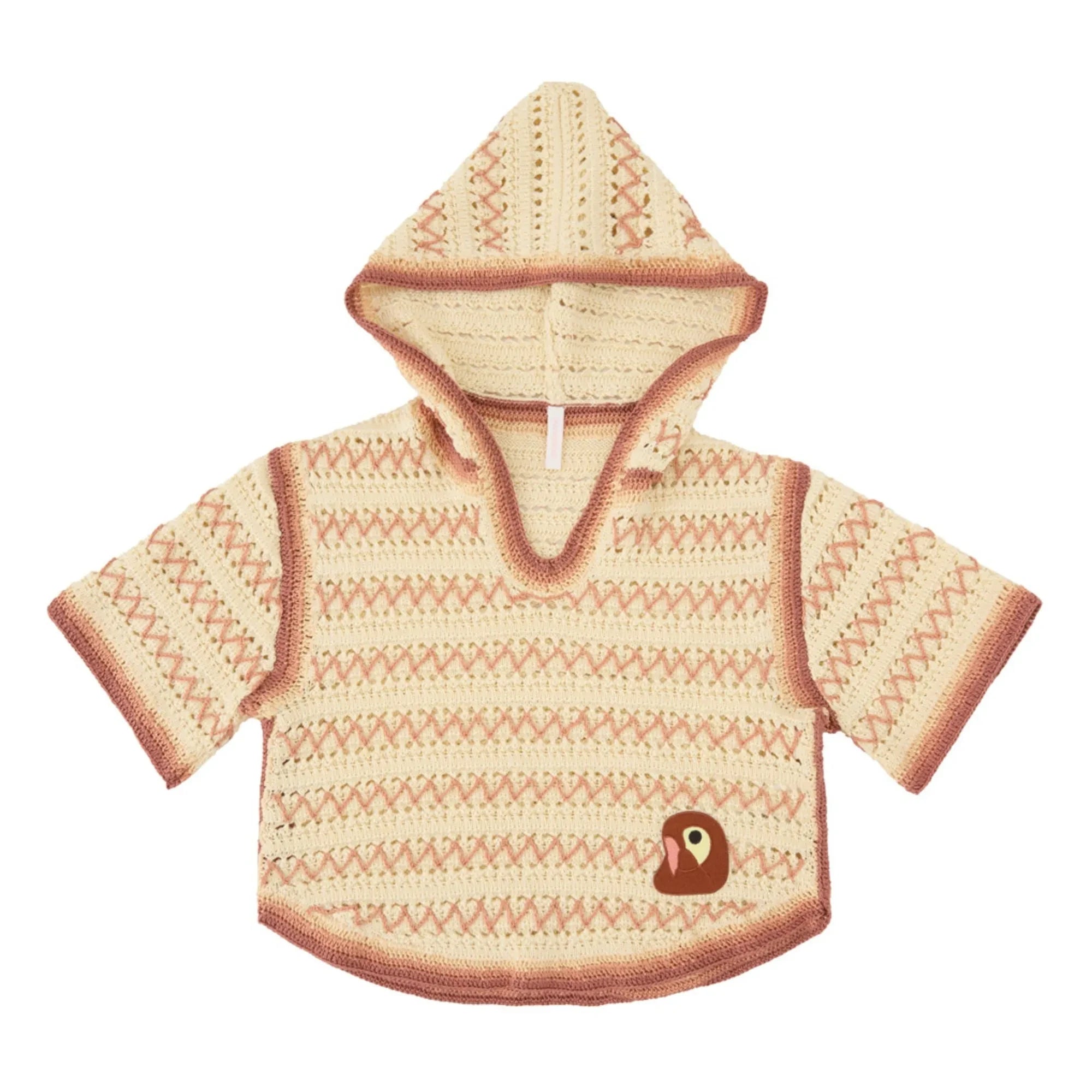 Zimmermann - Organik Pamuk Tığ İşi Kapüşonlu Sweatshirt | Krem