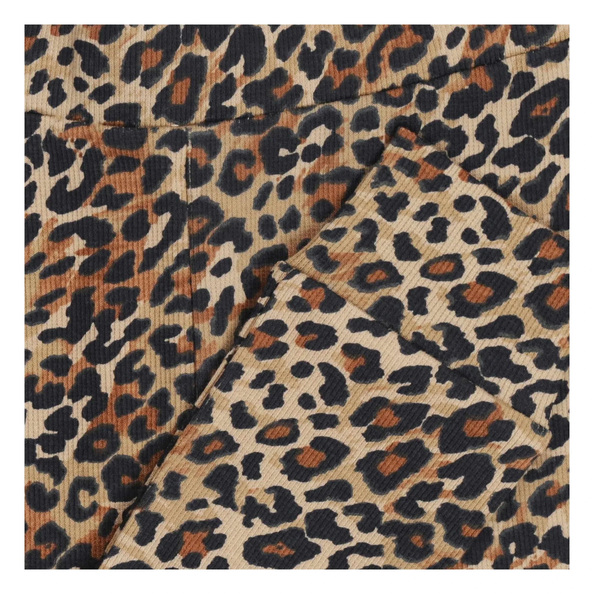 Tumble N'Dry – Cedro Leopard Leggings aus Bio-Baumwollcord | Braun