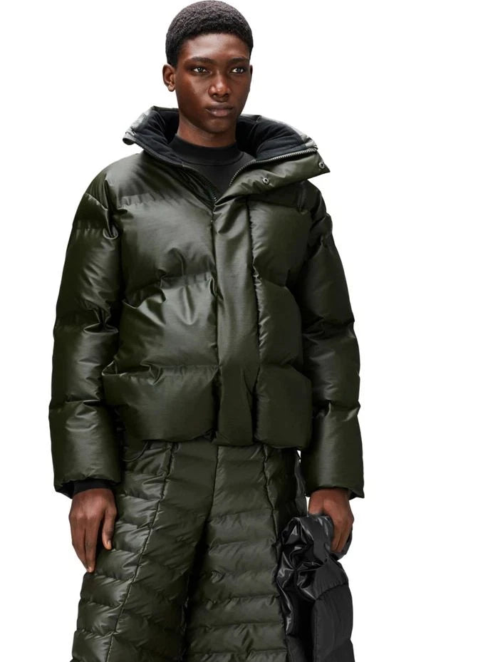 Rains - Bator Unisex Daunenjacke | Olivgrün