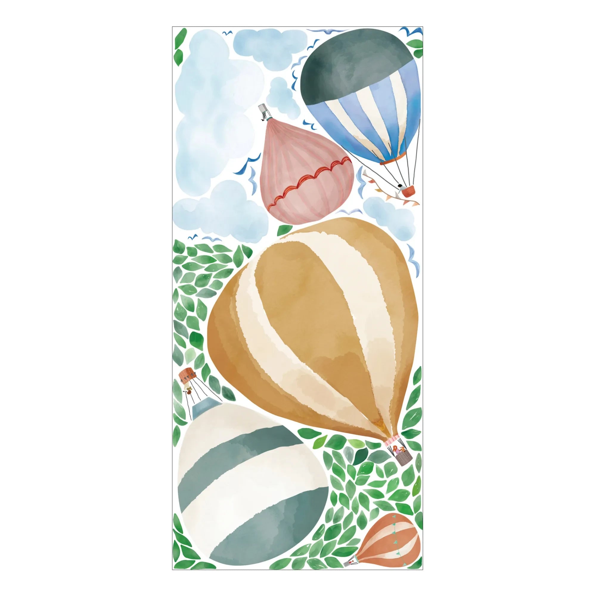 MIMI'lou - Aquarell Heißluftballon Aufkleber