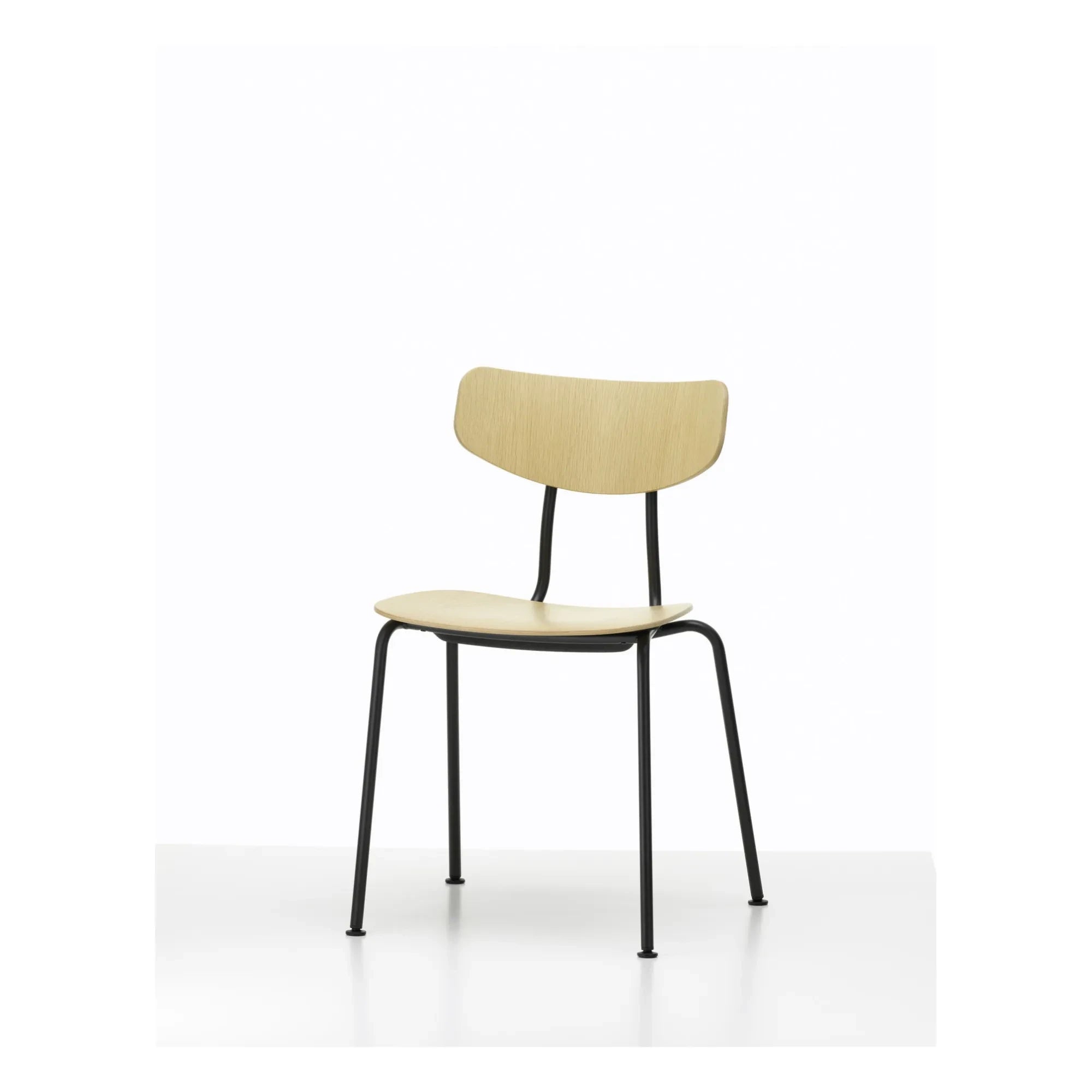 Vitra - Jasper Morrison Moca Stuhl - Schwarzer Sockel | Eiche