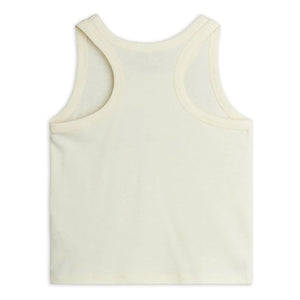 Mini Rodini - Society Tanktop GOTS zertifizierte Bio-Baumwolle | Naturweiß