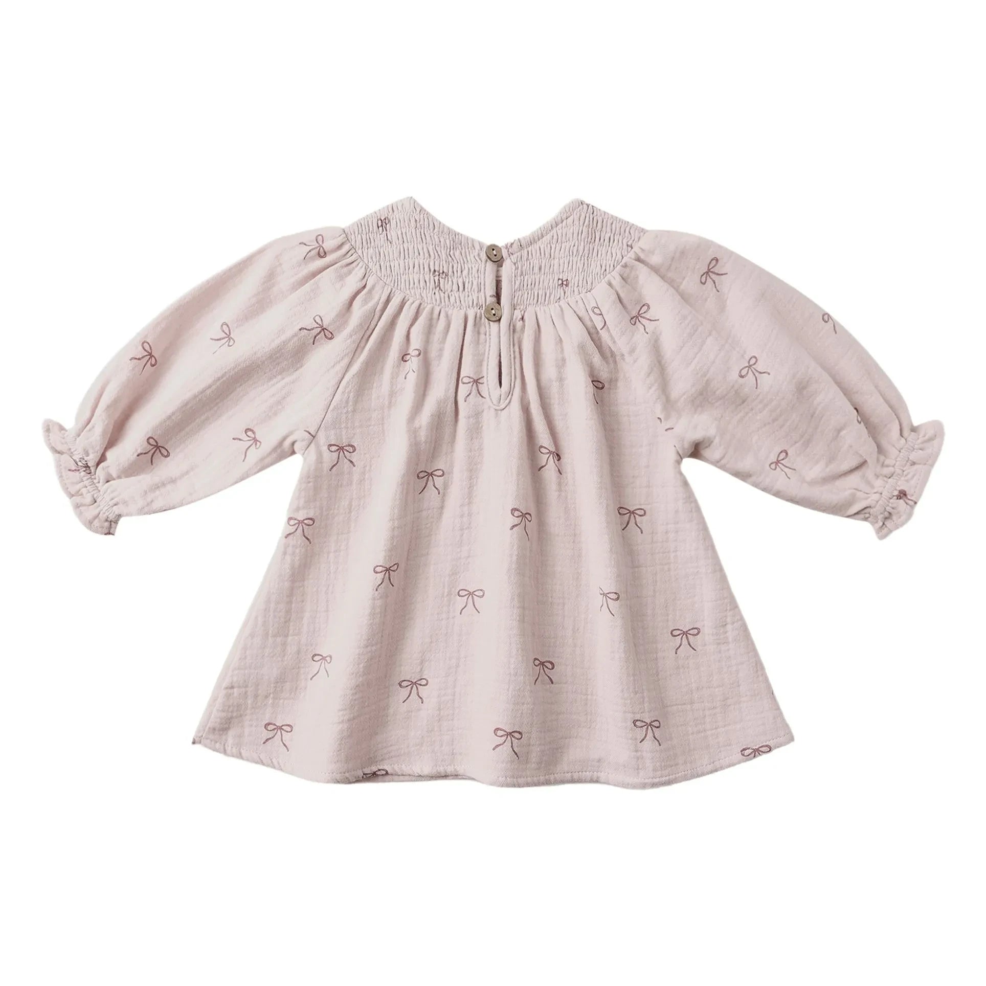 Quincy Mae - Organisches Baumwoll-Musselin-Knotenkleid | Flieder