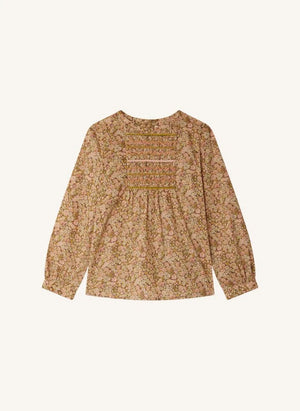 Bonpoint - Juliette Bluz Liberty Organik Pamuk | Mürdüm