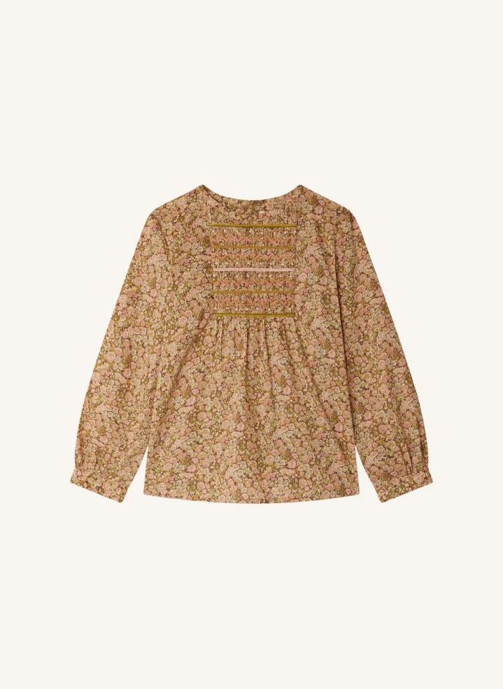 Bonpoint - Juliette Bluz Liberty Organik Pamuk | Mürdüm