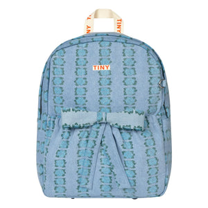 Tinycottons - Jeans-Blumen-Rucksack | Blau
