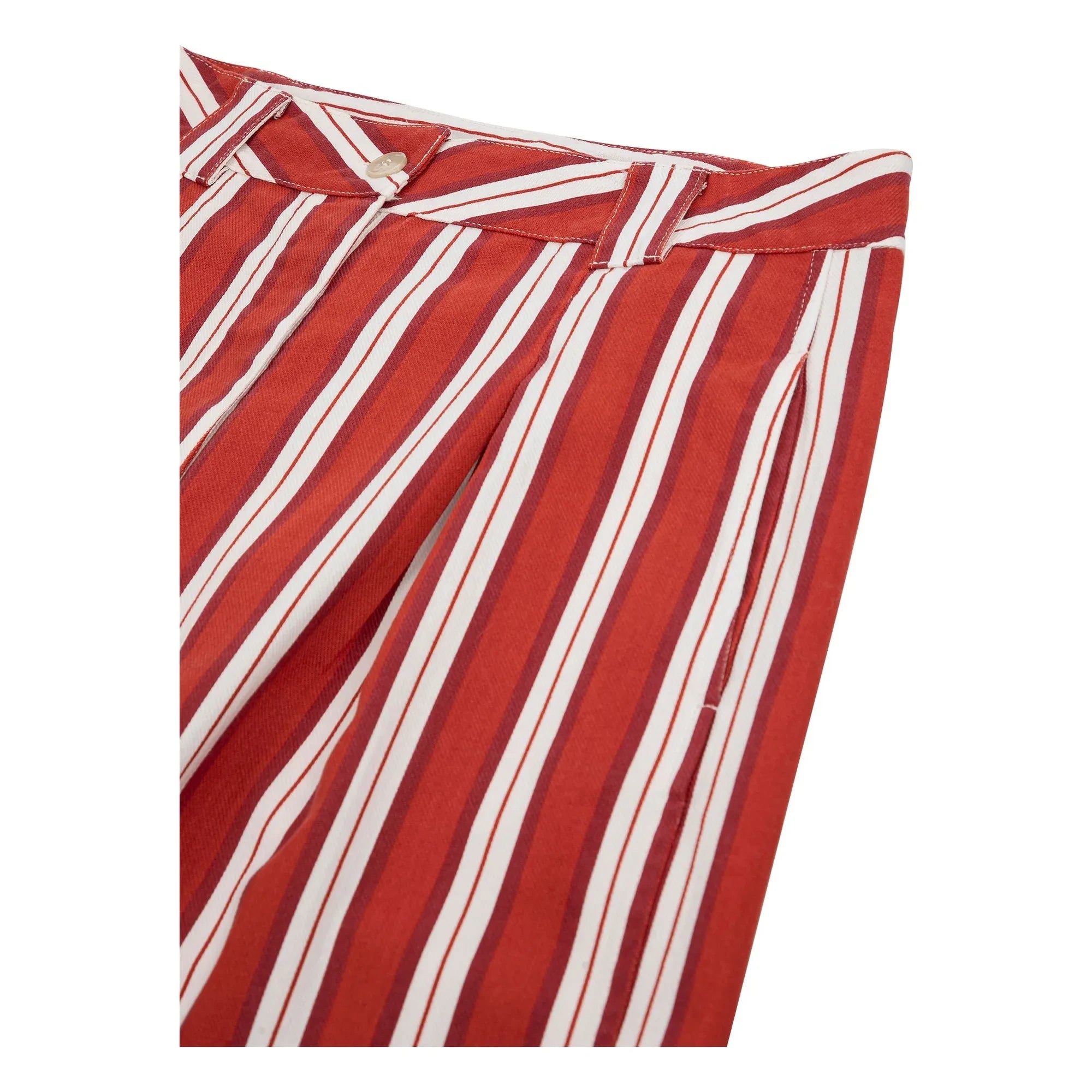 Bobo Choses - Gestreifte Baumwollhose | Rot