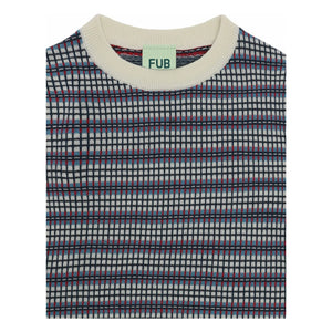 FUB - Karo Feinstrick Pullover aus Bio-Baumwolle | Ecru