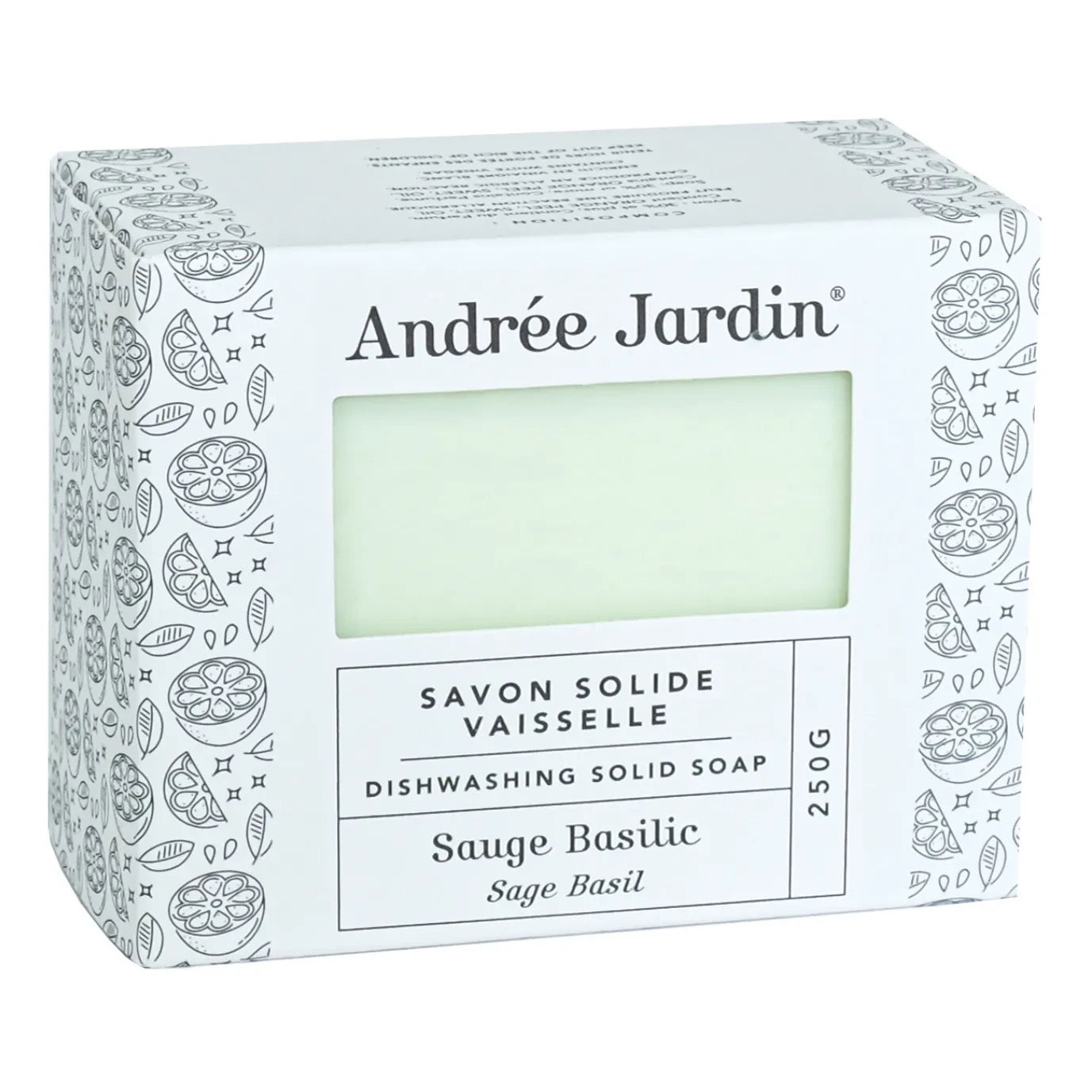 Andrée Jardin - Festes Spülmittel - Salbei Basilikum | Weiß