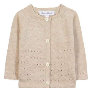 Tartine et Chocolat - melierte Strickjacke | Beige