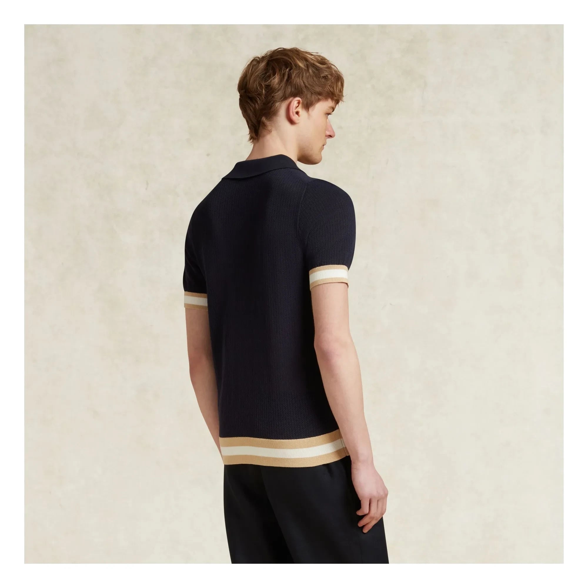 Ché Studios - Quinn Baumwoll-Poloshirt | Marineblau