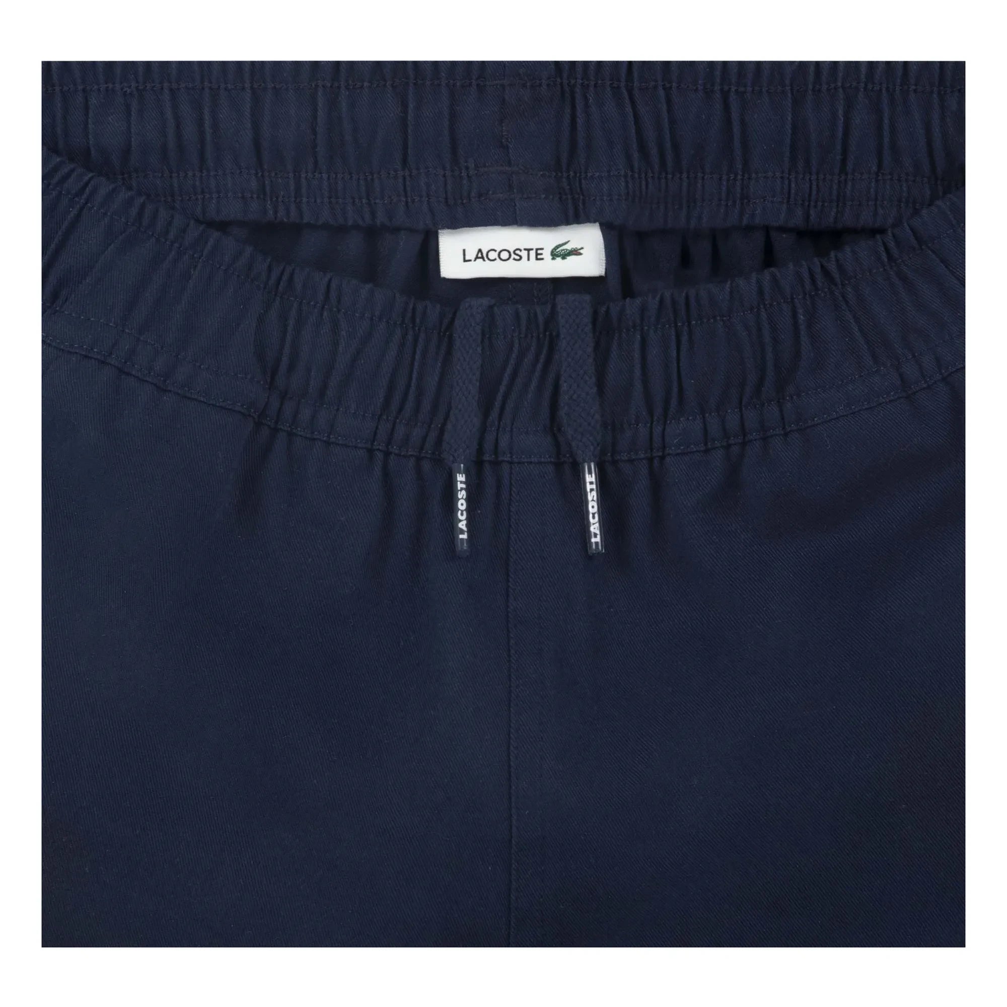 Lacoste - Cargohose aus Bio-Baumwolle mit Kordelzug | Marineblau