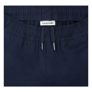 Lacoste - Cargohose aus Bio-Baumwolle mit Kordelzug | Marineblau