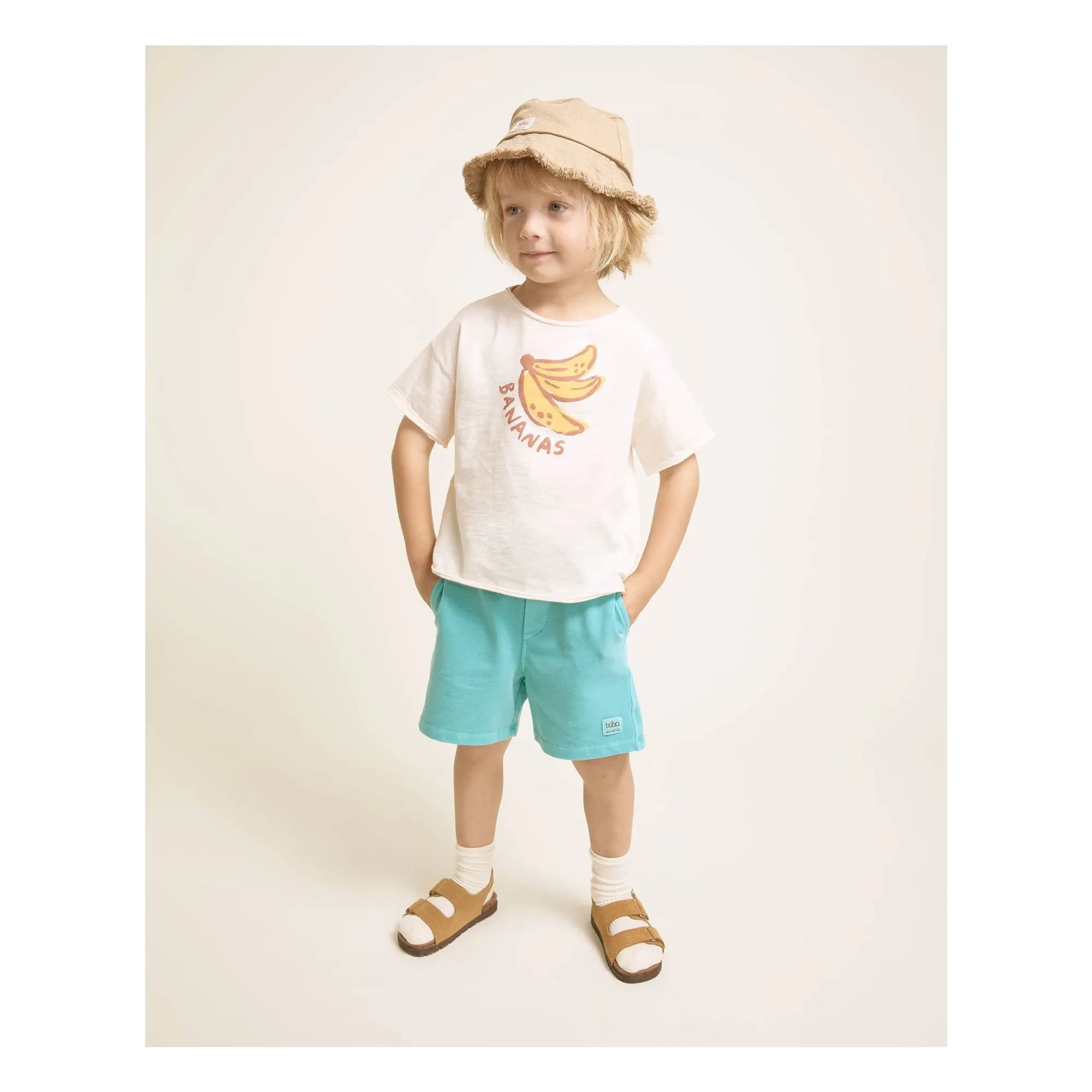 Búho – Bob ausgefranste Lyocell-Jeans | Beige