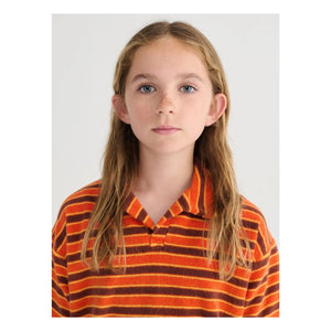 Bobo Choses - Gestreiftes Frottee-Polo | Orange
