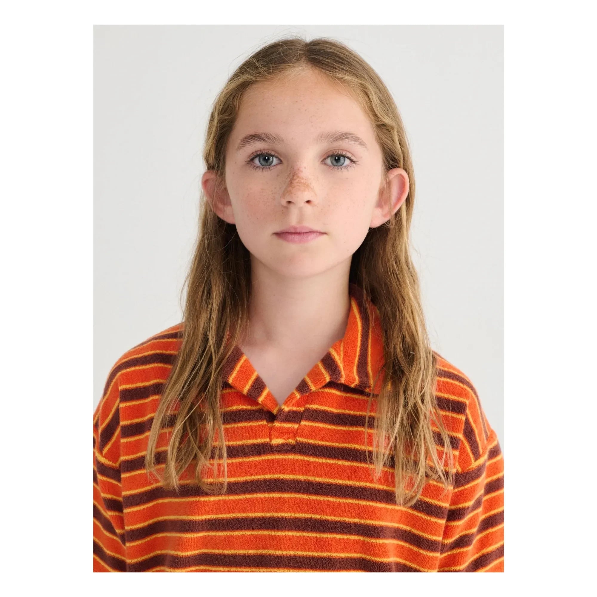 Bobo Choses - Gestreiftes Frottee-Polo | Orange