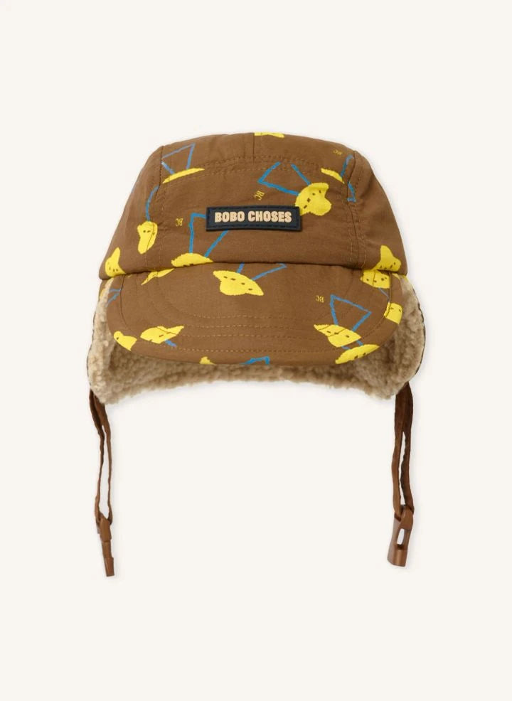 Bobo Choses - Sherpa Cap Soucoupes Baby aus recycelter Faser | Braun