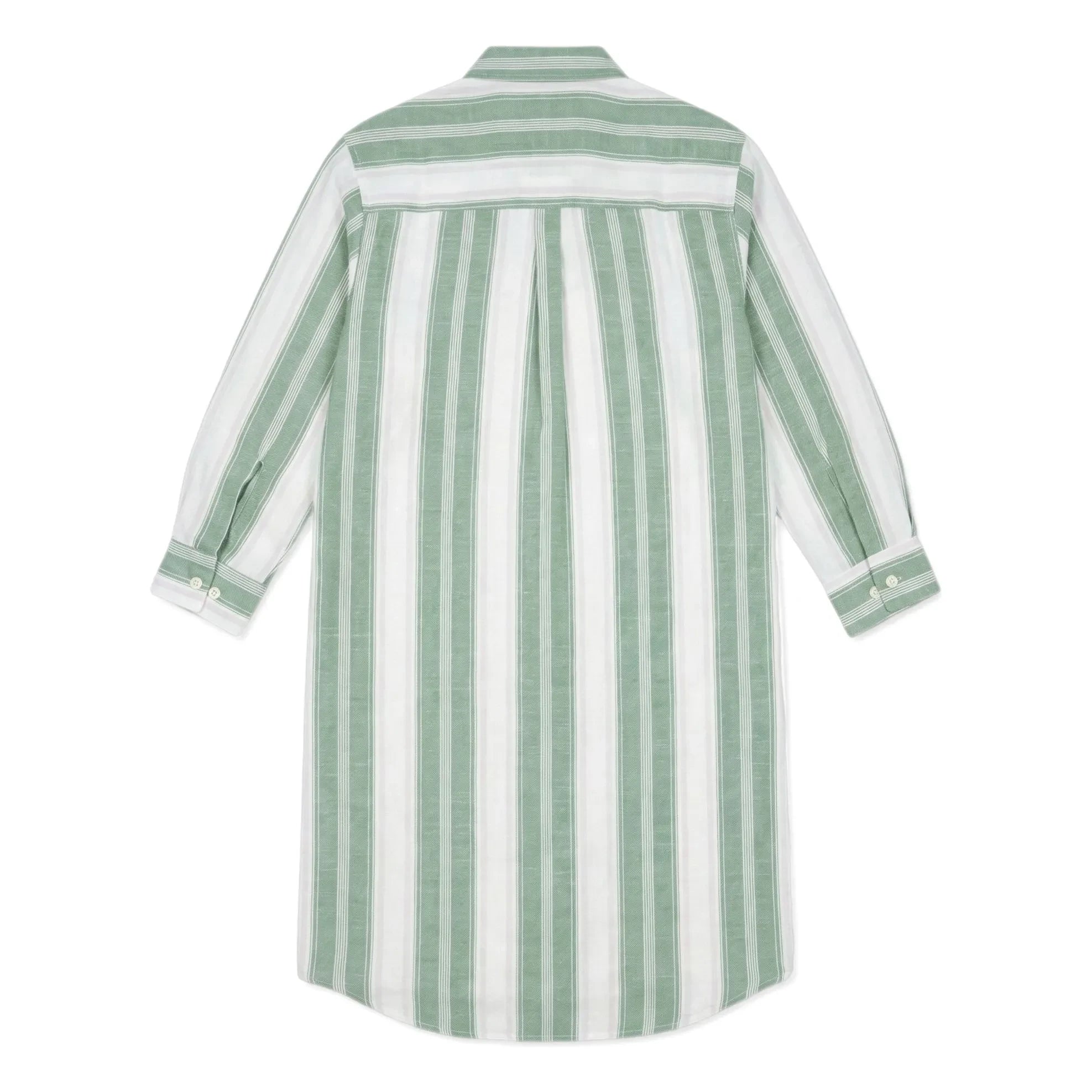 Smallable Kid - Gestreiftes Leya Hemdkleid | Minzgrün