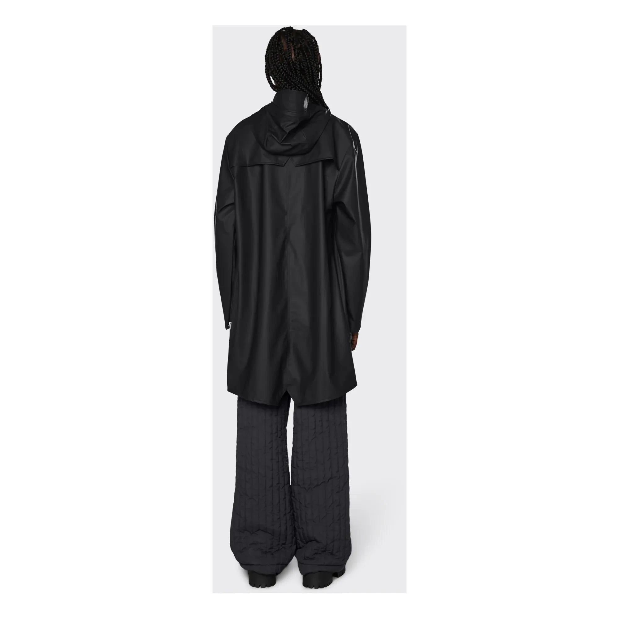 Rains – Unisex Langer wasserdichter Waxcoat | Schwarz