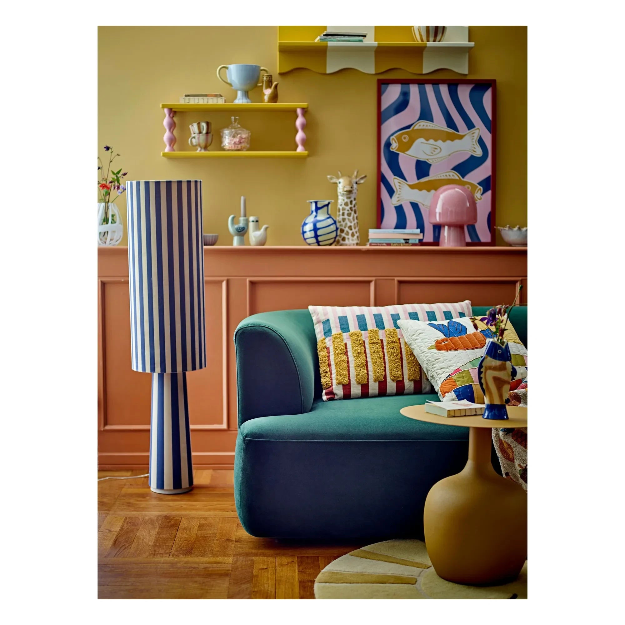 Bloomingville - Paddy Tischlampe aus Glas | Rosa