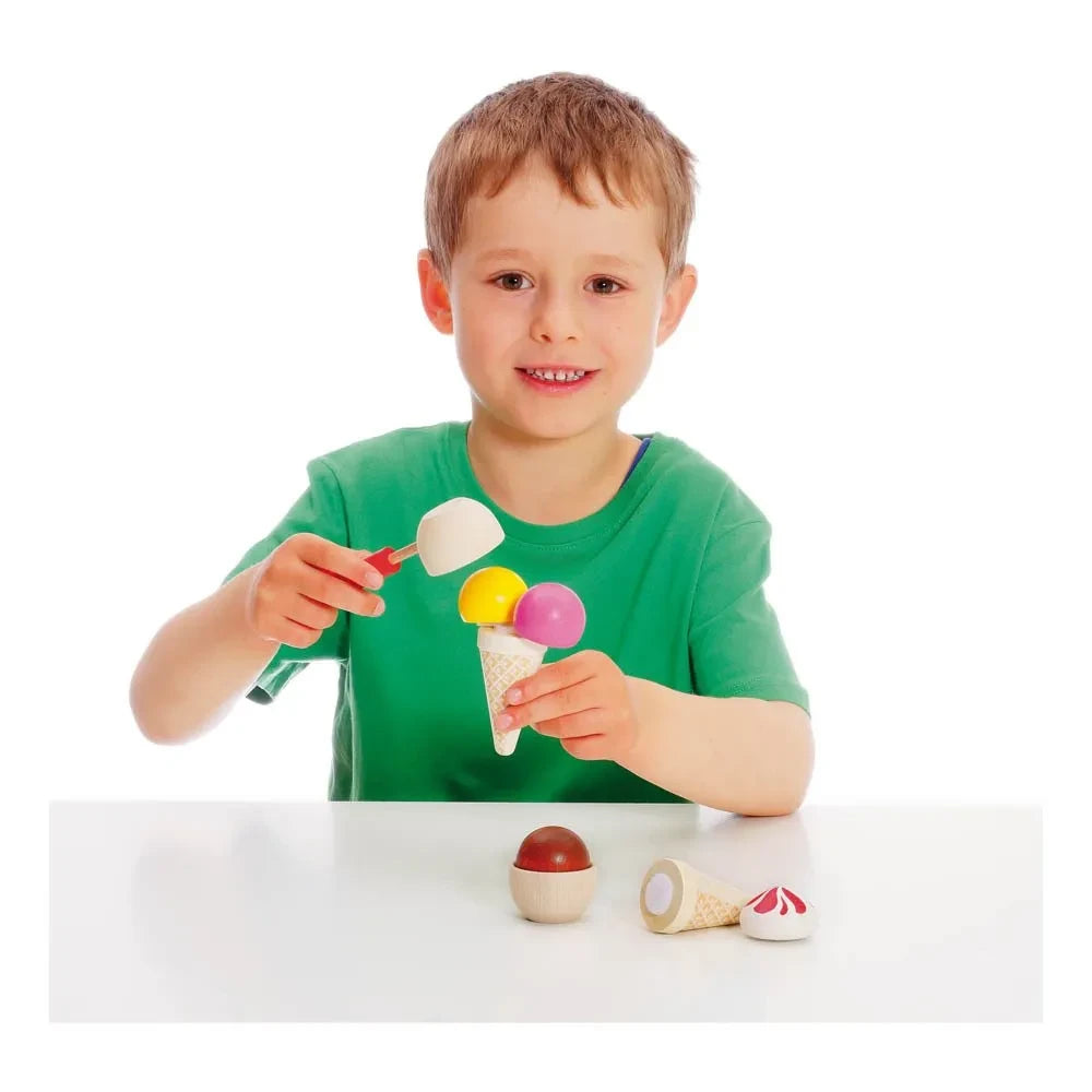 Erzi - Spielzeug-Eiscreme - 8 Teile