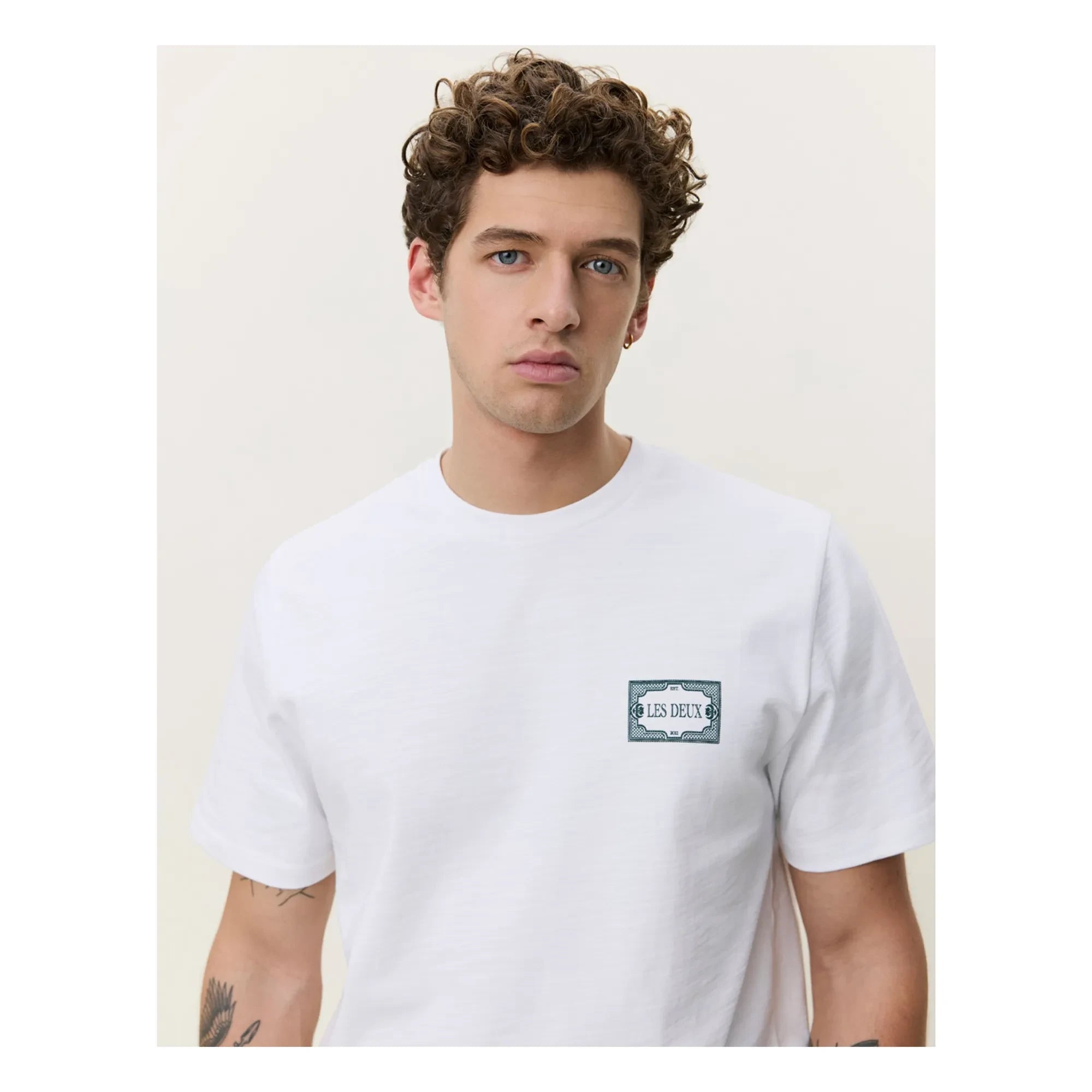 Les Deux - Italienisches T-Shirt | Weiß