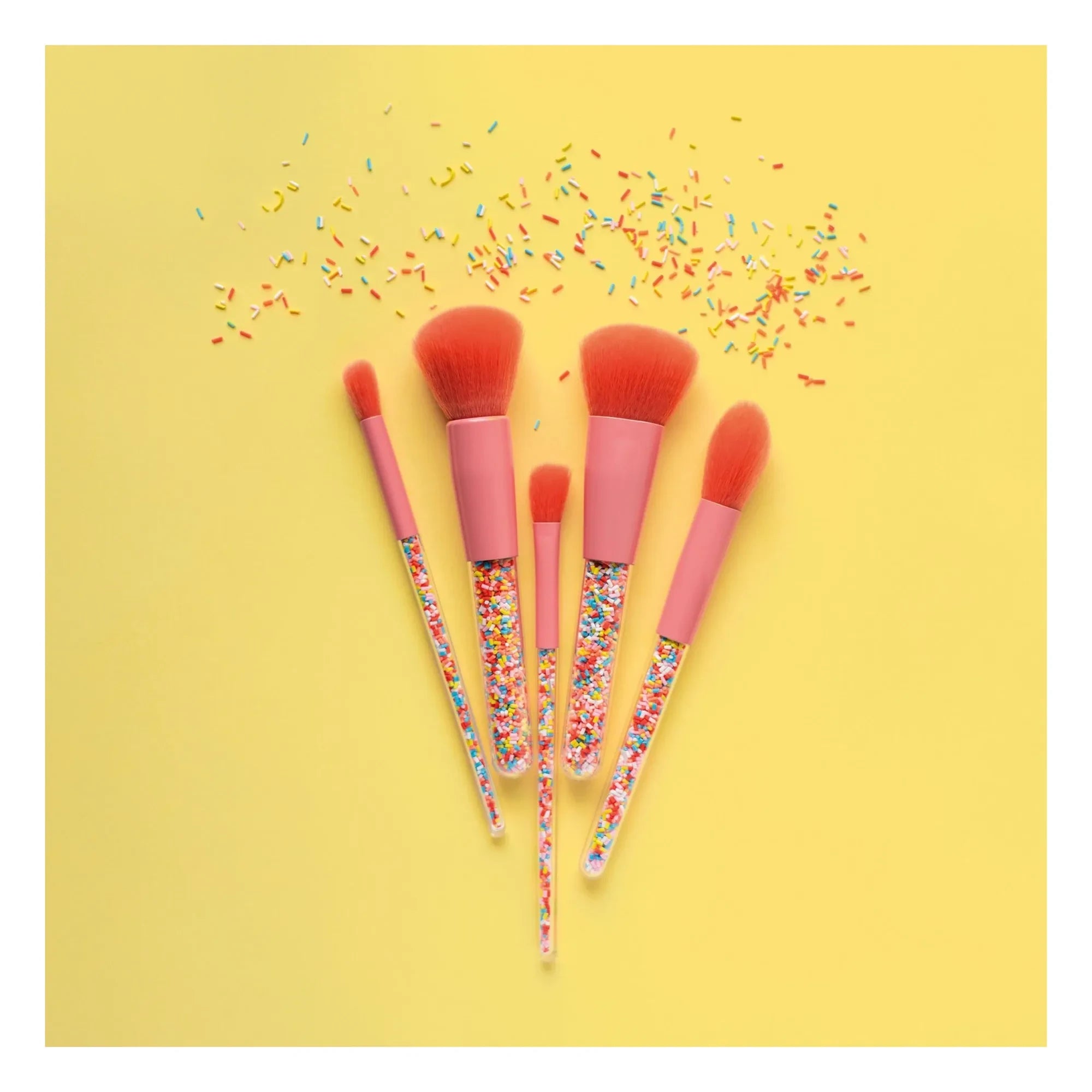 Oh Flossy - Sprinkle Make-up Pinsel - 5er Set | Pink