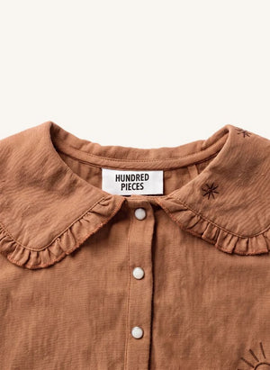 Hundred Pieces - Candy Stars Bluse | Braun