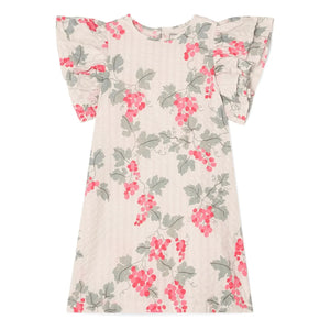 garbo&friends - Gerafftes Kleid Raisin Volant | Ecru